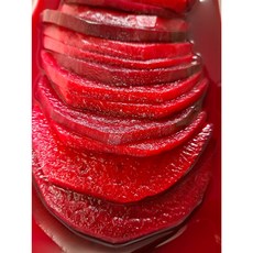 [무첨가 단무지]비건단무지 비트단무지 반달형 500g - 국산재료 현미식초 유기농비정제설탕 식촛물까지 마시는 건강한 맛, 1개