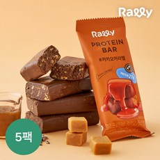 Rally 프로틴바 카카오카라멜향, 58g, 5개