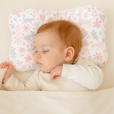 웰라입스 유아용 에어매쉬 아기 짱구베개, 밤비핑크, 1개