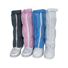 일회용 미끄럼방지 부츠 커버 방수 신발 덮개 장화 작업실 청소 실험실 장마철 비오는날 덧신 보호 가운, 1개, 블루 캔버스