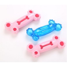 米腸家 寵物耐咬漏食球 益智玩具球, 1個, 骨頭形狀漏食球(不挑色)