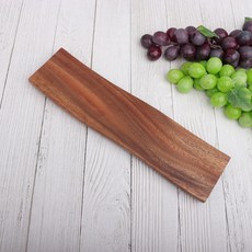 [단일] 웨이브 도마 4호 400 우드 아카시아 나무 플레이트 핸들 플레이팅보드 통원목