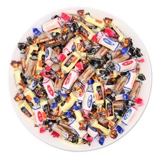 웰링스 대용량 업소용 벌크 종합 땅콩 유가 호박엿 캬라멜 캐러멜 디저트 기념일 행사 어린이집 답례품 식당 후식 종합 카라멜, 1개, 1kg