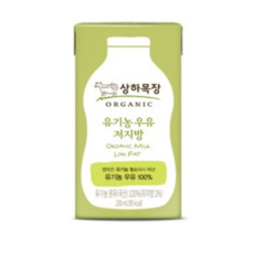상하목장 유기농 저지방 멸균우유 200ml 24개