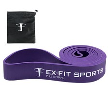 엑피트 라텍스 풀업밴드 + 보관가방, 퍼플(4단계), 1개