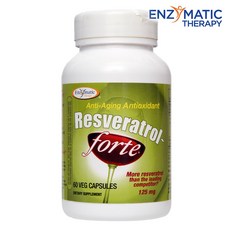 ENZYMATIC THERAPY 白藜蘆醇無麩質膠囊, 60顆, 1罐