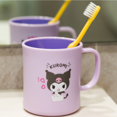 쿠로미 키요 더블컬러 핸들컵 300ml 국산 전자렌지 양치컵 물컵