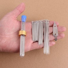 good 手縫針縫衣針家用手縫針手工繡花針大孔鋼針縫衣服鋼針老人針, 1個, 5.49cm長 縫厚衣針 ,1根 無贈無瓶