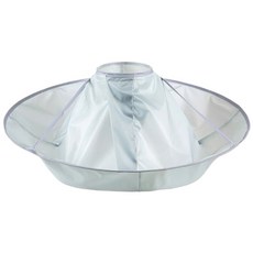 折疊理髮斗篷 剪髮圍兜 染髮衣 美髮圍裙 美髮用品 MF0068, 1個, 銀色