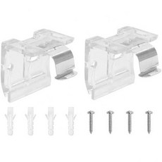 1 25mm 무선 그늘막 브래킷 2개 PVC 벌집 셀룰러 및 주름 장식 헤드 레일 피팅 홀더