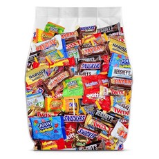 벌크 초콜릿 캔디 버라이어티 팩 - 2.3kg(5파운드) 벌크 캔디 개별 포장 초콜릿 파티 선물 사무실 간식 선물 가방 및 피냐타 스터퍼용 - 2.3kg(5파운드) 캔디, 벌크 초콜릿 캔디 버라이어티 팩 - 2.3kg(5파운드