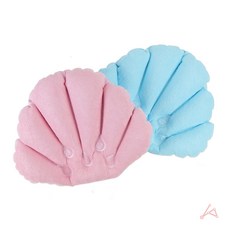 조개모양 욕조 머리 받침대 욕조베개, 블루, 1개, 상세표기, 블루