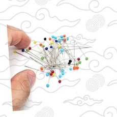 바느질 도구 실크핀 세트 대용량 수선 핀 컬러 고정용 케이스, 1개, 상세페이지 참조