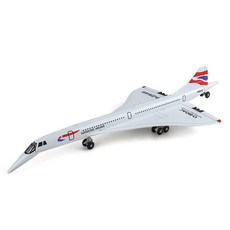 Supersonic Airliner Concorde 콩코드 초음속 여객기 1:168 비행기 모형 다이캐스트 꿈꾸는다락방, 화이트