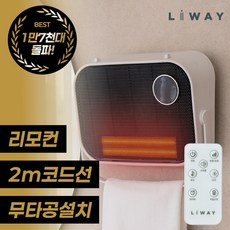 리웨이 PTC 벽걸이형 욕실 리모컨 온풍기, LWH-2025R