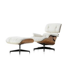 허먼밀러 브랜드관 허먼밀러 공식딜러 Eames Lounge Chair&Ottoman (아이보리/Walnut) 매장정품 157009, Classic, 1개