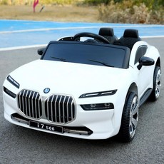 아기자동차 BMW i7 럭셔리세단 유아전동카, 전기 구동, 1개, 4륜 화이트 12V7