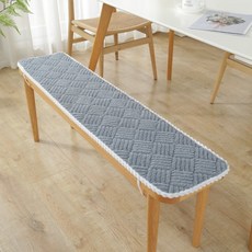 AIRASI카페 덮개 벤치의자 긴의자 커버 벤치의자커버 방석, 블루 그레이 × 40x120cm, 블루 그레이