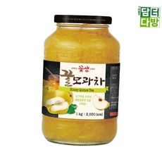 꽃샘 꿀모과차 1kg 유리병 겨울차 전통차 액상차, 1