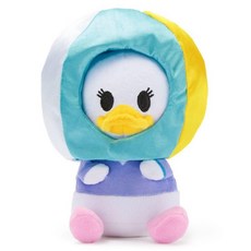 해외 Disney Store 공식 미니 믹스 잇 봉제 인형 - 레이디 귀여운 동물 앤 매치 탈착식 모자 후크 루프 스트랩 어린이 및 수집가를 위한 플러시 장난감 17.8cm7인, 데이지 덕.