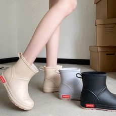 남녀공용 장화 미끄럼방지 여성 키즈 레인부츠 방수 부츠