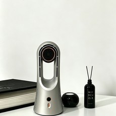 날개없는 선풍기 타워형 선풍기 아기 에어홀 무선 안전 저소음 모터 6단 풍량 조절 온도표시 스탠드 무엽 가정용 가전 사무실 서큘레이터, 1개, 스페이스 그레이