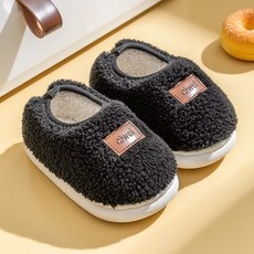 Annie 兒童保暖毛毛棉拖鞋，幼兒園室內防滑包跟鞋，女童男童寶寶居家平底鞋
