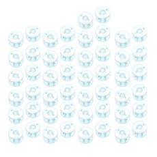 가정용 재봉 용품 - 효율적이고 깔끔한 실을 감는 시스루 보빈과 호환됩니다, 50개, 투명한, <직물이> 비쳐 보이는