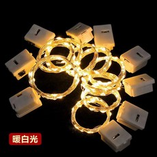 房間布置裝飾燈 LED彩燈 耶誕節生日婚禮裝飾燈 防水戶外小夜燈 銅絲燈, 1件, 100公分 電池款, 暖光