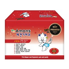 아몬스 프리미엄 암컷용 기저귀, 소형, 10개입, 3개