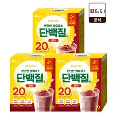 담터 편안한 발효효소 단백질밀 팥맛, 3개