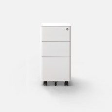 올즈 큐브 프리미엄 스틸서랍 300, 화이트, 3단