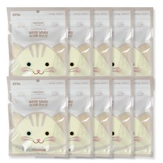 힐타임 냥냥이 마스크 KF94 초소형 50개입 화이트, 3개