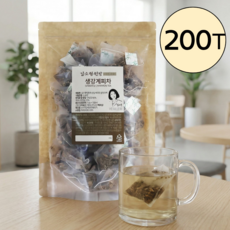 저온로스팅 계피 생강차 티백 100% 말린 건 볶은 국산 생강 계피차 시나몬 진저 티, 150g, 2개, 100개입