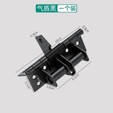 加固加厚隱形門自閉閤頁 90度定位自動關門閉門器, 1個, 高級黑,加厚 90度定位閤頁一個裝, 高級黑