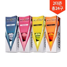 [2박스24구] 던롭 젝시오 정품 일레븐 3피스 골프공 고반발 비거리 장타 골프볼, 4컬러, 2개, 12개입