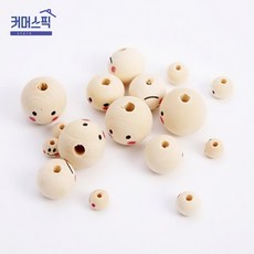 우드구슬 스마일 20mm 원목악세서리 DIY소재 커머스픽101, BE3170 [10mm] 50개x1봉