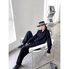 여성용 상하의세트 캐주얼 투피스 니트 팬츠세트 오버핏 니트 바지