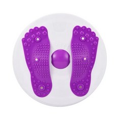 磁石按摩扭腰盤 居家核心鍛鍊 防滑耐用旋轉盤, 1個, 升級磁石按摩扭腰盤( 紫色 )