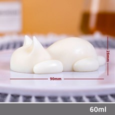 토끼 푸딩틀 고양이 실리콘 몰드 베이킹틀 디저트 몰드 동물모양 다양식 세트, 2개