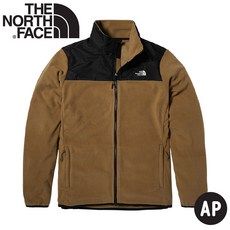 The North Face 男款可套式刷毛保暖外套 AP《深卡其》 拼接保暖立領抓絨外套