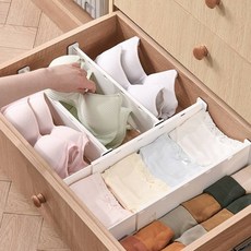 신테리어 서랍칸막이 확장형 다용도 서랍정리칸막이 길이조절 수납정리 1세트, 화이트, 2개