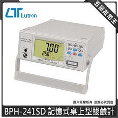 Lutron 路昌 BPH-241SD 記憶式桌上型酸鹼計 數據記錄器, 詳見包裝, 詳見包裝