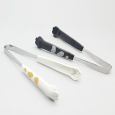 주방용 스텐 집게 18cm, 화이트