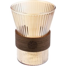 헹굼 및 일상 가정용 알리피스 유리 구강 청결제 컵 칫솔 홀더 4.48X3.34인치 투명 욕실 텀블러, 1