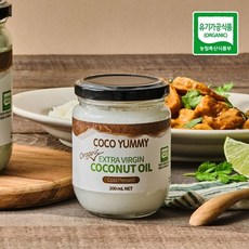 코코야미 유기농 엑스트라버진 코코넛 오일, 200ml, 1개