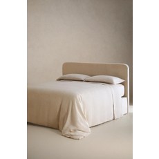 ZARA 워시드 린넨 이불 커버(160G/M²) - 라이트 베이지 6150/088/052, 퀸