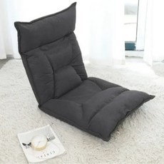 라온프리 편안한 1인용 쇼파 접이식 각도조절 좌식의자, 진 그레이, 1개
