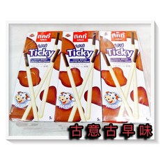 古意古早味 奇趣棒餅 牛奶口味 12入/盒 懷舊零食 糖果 棒餅 餅乾, 1個