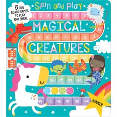 (영문도서) Spin and Play Magical Creatures Paperback, Make Believe Ideas, English, 9781800589919